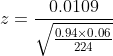 0.0109 2 0.94x0.06 224