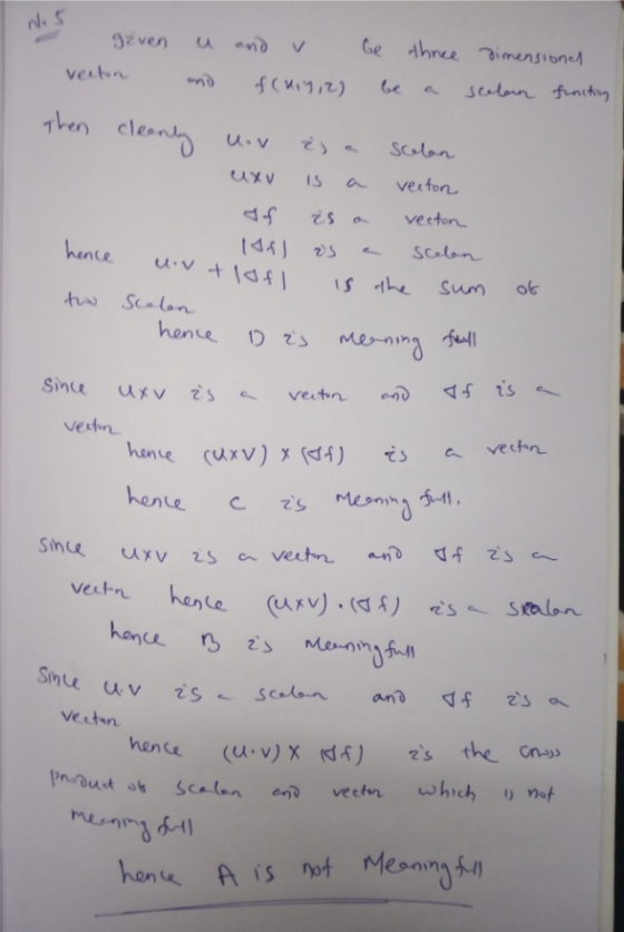 M given u and v be three dimensional vecton and f(Hry,2) be a scelean function then cleanly ur ès a scelan uxu is a verton If