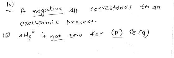 14) to an coYvesponds negative exother mi c bro cess 4 not 15 tero for (P) Se Cg)