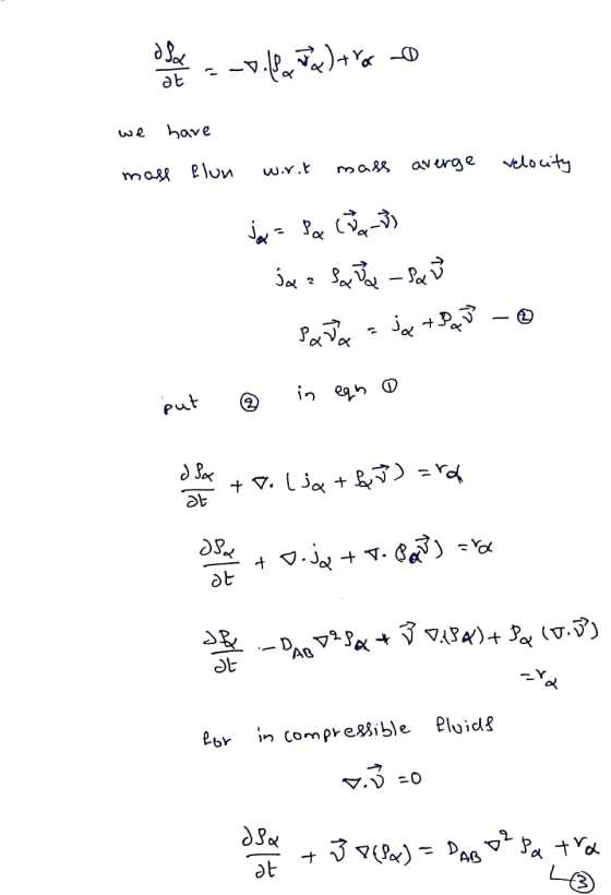 oso -0.60, )+Yer o we have mass elon wort mass averge velocity ja = Pa Chat Java Sor Par Pada = ja + Pop - @ put € in eqn o +