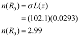 n(R.)=OL(2) = (102.1)(0.0293) n(R) = 2.99