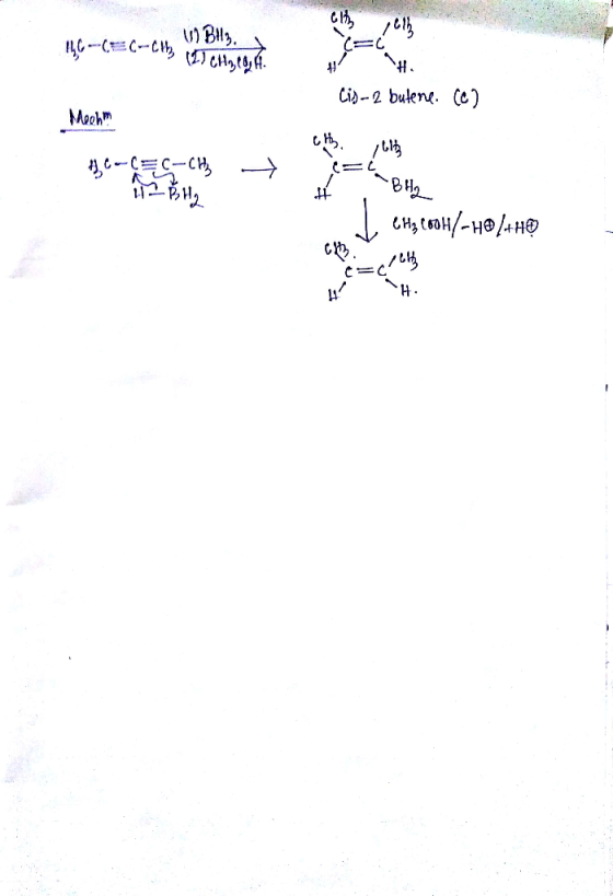 C 11, 15 () Bl๖. 1 16-(Ec-cth (21 CH2 CH. - Mechm Cis-2 butene. (c) th. -2 ใน = 42- { - 12 น. Ela BHg | CM, (60H/-Heling / H