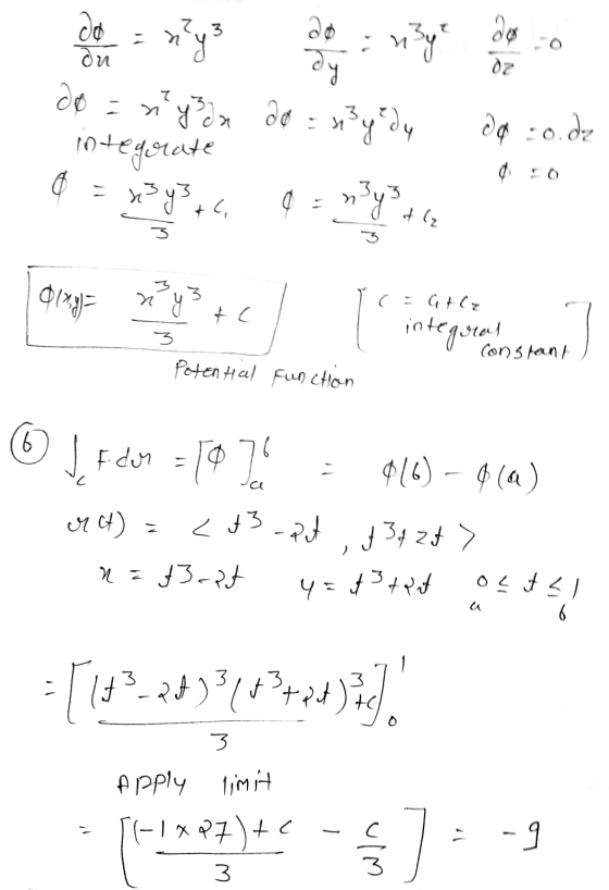 23 C ne 20. ao nly n3y dy do = n y son do = x3y dy integrate 3y3 apo.be x3y² +12 & C, Oixys ny 3 tc E (= atle 3 integral Cons