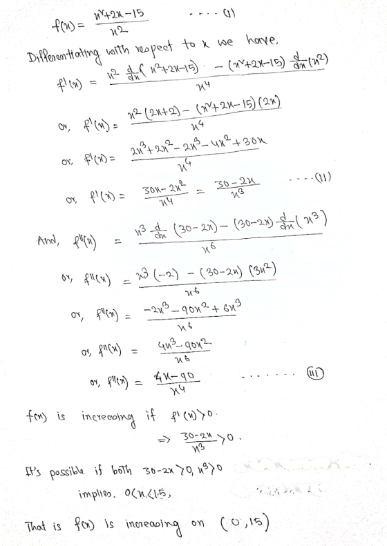 US 112 W +23--15 f(u) = Differentiating with respect to a we have (WV+21-15) da (m2) u2 dan 42+24-15) f1co) หฯ Ox, f(m) 22 (2