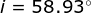 i=58.93^{\circ}
