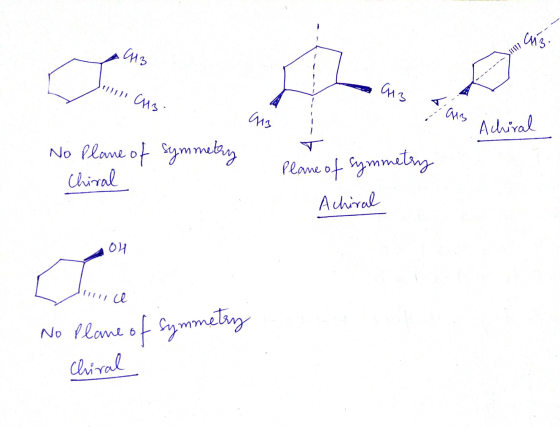 Jellini CM3 s 913 13 Tais T 9413 Achiral ichin No Plane of symmetry Chiral Plane of symmetry Achiral 404 L ourence III No Pla