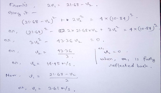 using it Fromliy 20,= 21-68 a (21.68-V)2 to 262 4 x (10-84)? (21-68) 2x 21.68x4 + 362 = 4x (10.89 on, 3 V 43.36 V2 O, Ir 43.3