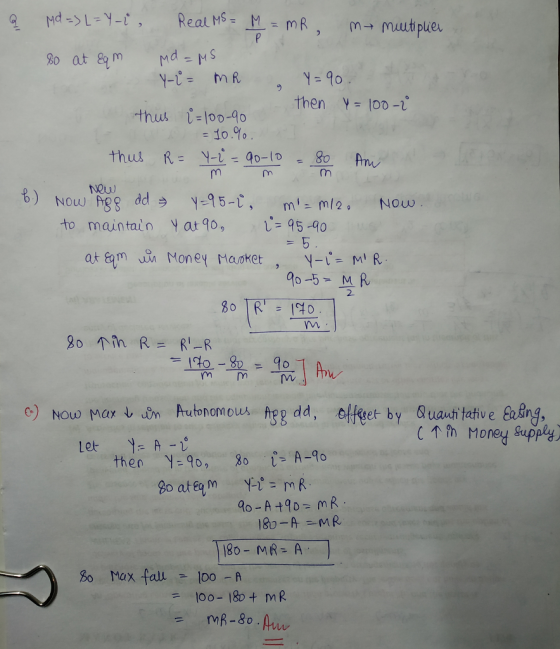 then Y lO0- thun -100-90 -10% hveuJ to maintain y at 90, =95-90 90-5-M R 2 80下: 145 VM m nm Auonomous hep dd, elfket by Quas