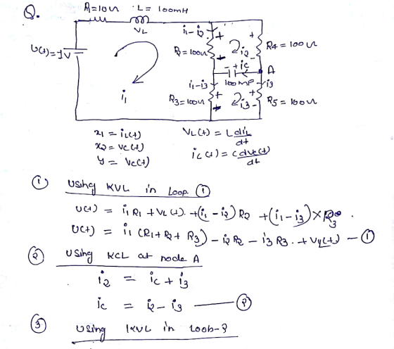 n L = loomH VL (t)=40 = Rolc Dis 3 R4 = loon Etica 100 mp tris ii-is R3= loon St 2+5 Tato Lig - R5 = kou at ☺ * = ict) VL(+)