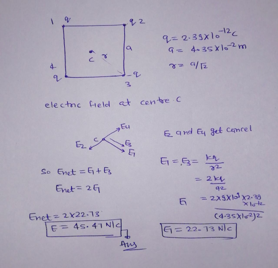 2 2.33x16-12c 4 3 ele ctnc Held t cente C Eu E and Eq get Cemcel So Enet =6+5 2とL- 92 Enet z 2x22-13 E1= 22.13 Nle