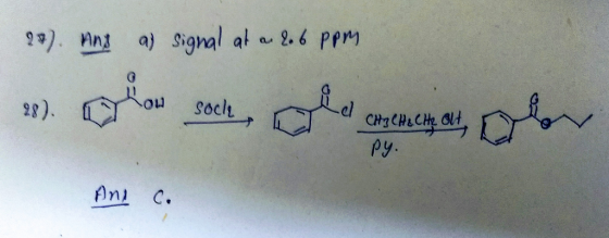 28). Ang as signal at a 2.6 ppm - ON 3. Dlou soch old onencial color HOCHE La CU py. And Co