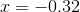 r= -0,32