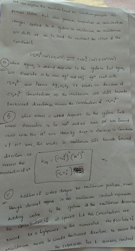 we can explain this question based principle states on Lechetters principle. that when changes pressure, temproature de conce