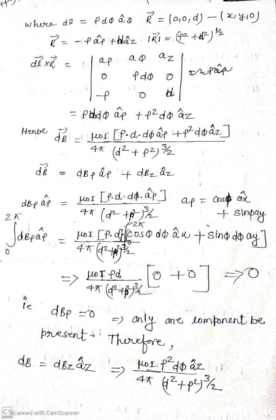 where do = P doão R = 10,0,d) -(x,y,o) k= fapt blåz 1R1 = (p2 +62) de x R = ap ad azi To edo o ttaa 2Ã = pbbdo ar + P2 do âz