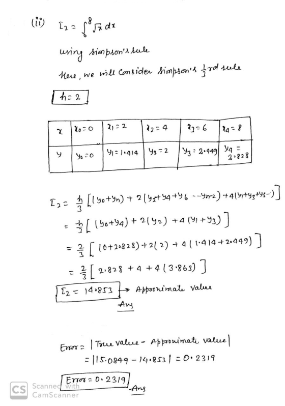 (11) [2= Suda uring simpsons sule Here, we will consider simpsons Ird scele [ha 2 2020 2122 22-4 x 22=6 19-8 Yooo 411.414 Y