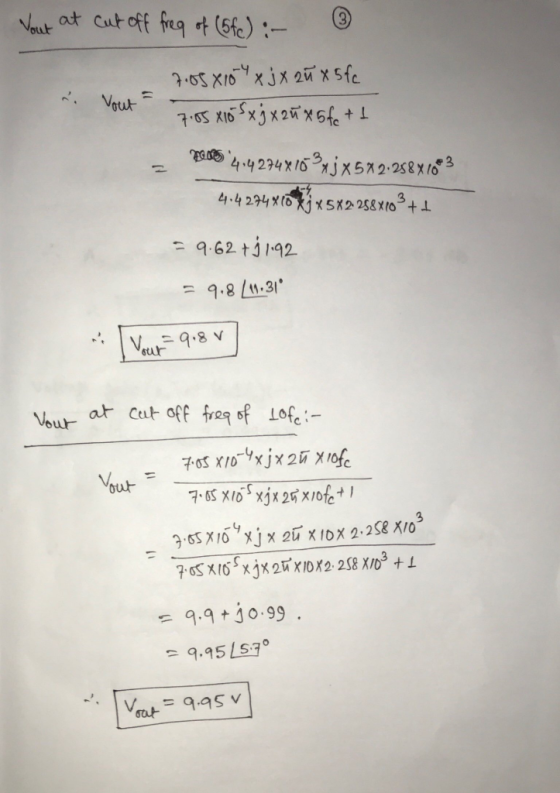 Vout at Cut off freg t (6fe):- 7-65 X16xjx 2x sfe Vout 7-05 X10 + 1 jx52258x 0/XhET27got 2 4.4 274 X10X1XSX2 258X10+ 9.62 t19