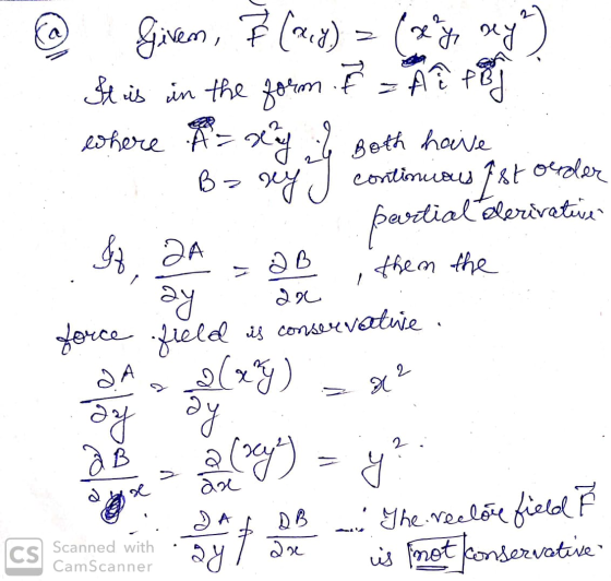 @ Given, 7 (ory) = (x % dey?) It is in the form. I = Al Pod ? where = xy in both have Bany continuous fst order partial cleri