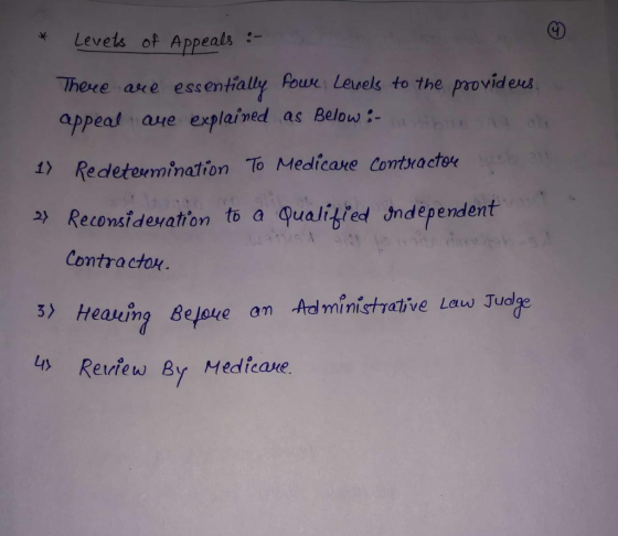 Levels of Appeals :- There are essentially power Levels to the provideus appeal are explained as Below - b o la 1) Redetermin