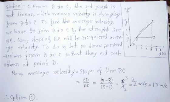 nt k inean, which means veloey is changi y we have o Join Bto e ey et eae メ(s) the at poin tD 3 .Option