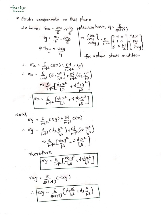 forck): on E SOC oy -tox E E Ey log2 * strain components on this plane We have, Ex=80 goy Also, we have, G. (148) Set 2 LZxy