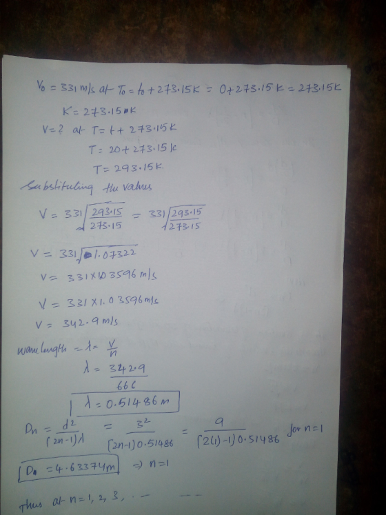 Ke 273.15 T: 20+2千3-151c T= 29 3.15k ha bili tuang tu vain 275 15 2 3-15 V342. mls λ= 342.9 66c 0.514 86 M 2- [2n4)0.51486 -