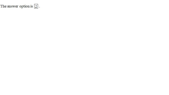 The answer option is 2