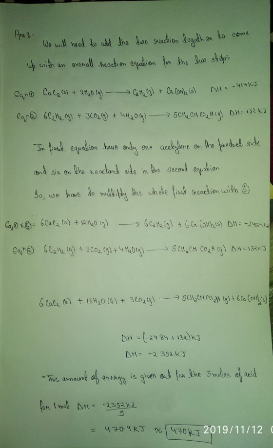 Apes Wo will nead to add the o Seadtion dngdh en to eome up with an ovenall eation eion fon he o steps Cano Cala ta) t 20 1)-