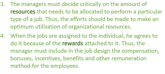 3. The managers must decide critically on the amount of resources that needs to be allocated to perform a particular type of