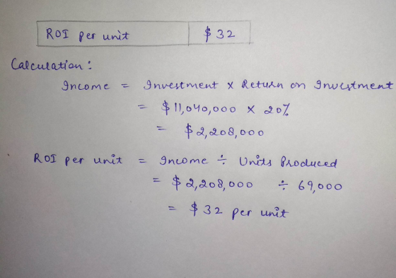 32 ROI per unit Calcutation: Investment x Retuan om 9nvetment 9ncome - 11,040,000 x 0 ఇిఎి08, 000 9ncome Units Bhoolueed ROI