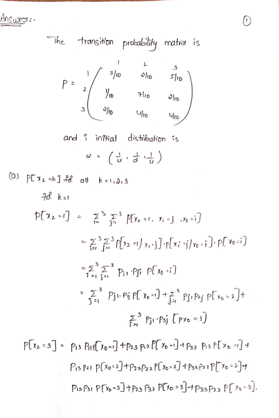 the transhn proaoiity matin is ID 1b it 귀 3 lo ID and nal distibubon s