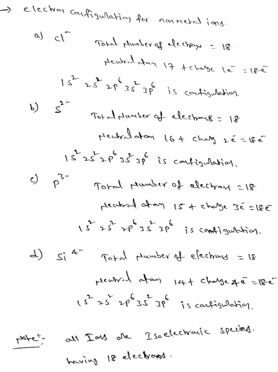 elech Cafgulatiy for nanNeta (ong. a cl - (-২ 2s 2P is contigulatior Totlamser qt lechog = 18 is contigulaio Toral mber of el