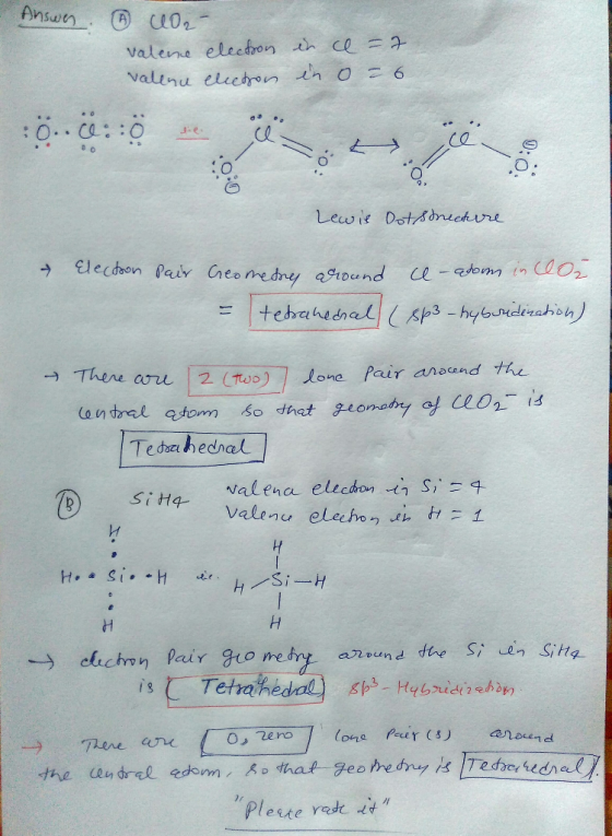Answer cor- valence election valence election in in ce=7 o = 6 0..::o de con ce 0:0 Lewis Dot streetare Electron pair Geometn