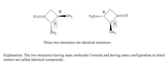 CH₃ HC CH3 CH3 These two structures are identical structures Explanation: The two structures having same molecular formula an