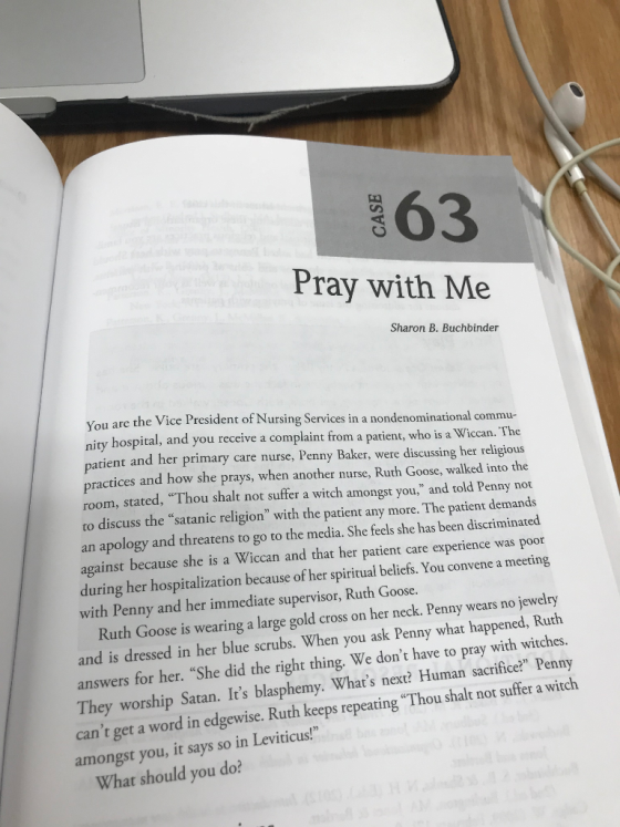 863 Pray with Me Sharon B. Buchbinder u are the Vice President of Nursing Services in a nondenominational commu- nity hospita