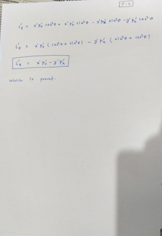 LLUNOMIC BUREAU SALOTO į = x py cos²e + x pų siuze - ypé sluRo -y kú cos²g z = x pé ( cos²ot sin²o) - y pů (sino + cos²o7 wh