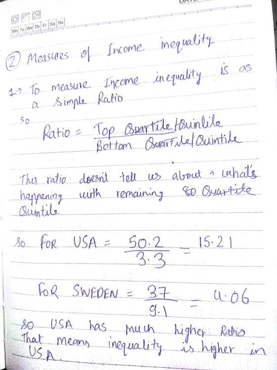 医! 4 1o measune Income AneualfyIS Os a simpla Ratio So haaning wulh vemaininOtite An foR USAニ 502-15-21 foR SWEDEN 3L-UL06 G.1 o USA has uuh highey Ratho That mea inequalityus higher n USA