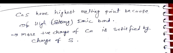 meting paint be cause houe Cas of Hi (onganic bond +e chauge of Ca charge f is Sati Aad mare