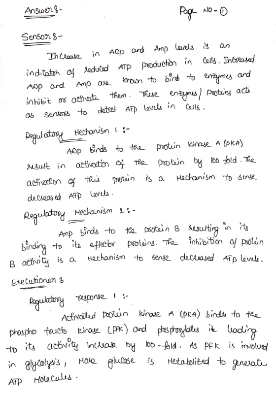 Answerg Page NO Senson 8 an in AAp and Amp lavels inditat af aduled ATp Paoducton in Calls. Bntseased Kroun to bind -to entym