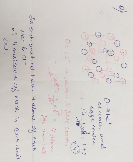 at cemter ond cemder edge +L 1+3 2 4 c Cormeu ale Cemter Uatums per nit cell do eauh umek cell have 4atums o eauh molecales c
