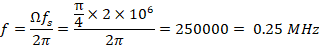 х 2x 106 -= 250000 = 0.25 MHz 27