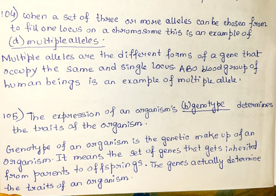104) when a set of theue ou movie alleles can be chosen from to fill one locus on a chromosome this is an example of (a) mult