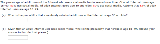 The percentage of adult users of the Internet who use social media has increased over time. Of adult Internet users age 18-49
