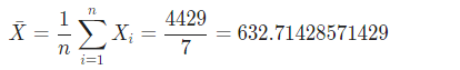 77 X - X; - 4429 7 632.71428571429 n 1=1