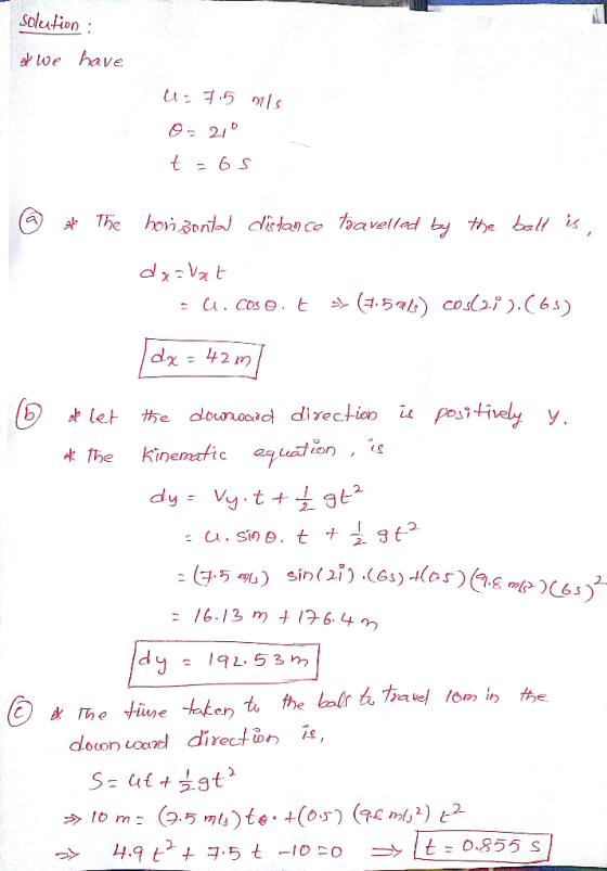 Soluton or we have let枋e dou ood direction is positi uation, 2 2 16-13 m t 13-6.4m 191, 53