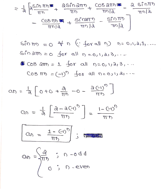 sin The = el- de la asi 211 TD + a sinto Tola cosaitha Tola Si TV to/a COSITO Da Sinan TO 12 sinto =0&o for all o) n= 0,1,2,3