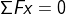 \Sigma Fx=0