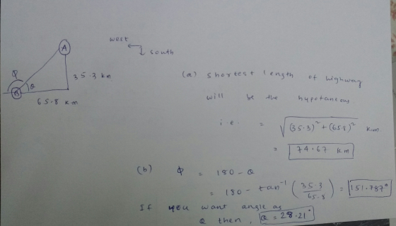 west south 3 5 3 kn (a) shoreest tenth 22467 k m Cb) 1 f 4eu want anste as a 23.21 a thevn