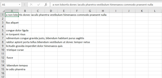 A1 X ✓ fica non lobortis donec iaculis pharetra vestibulum himenaeos commodo praesent nulla A B C D E F G H 1 la non lobortis