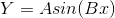 Y=Asin(Bx)