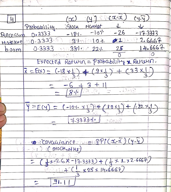 AL (oc) (47 -se cy- probability Stock Market L a Recessing 0.3333 -18 -107_-_-26 -17.3333 Modesetel 0.33333) qitniton ) ; 2.6